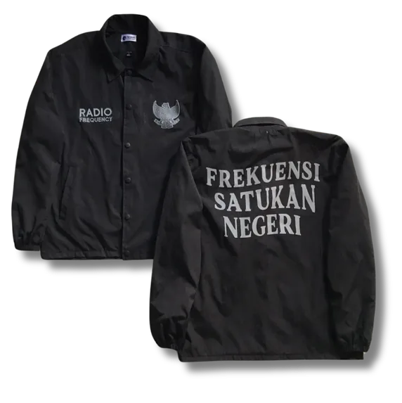 Coach Jacket Snap Buttons and Pockets
